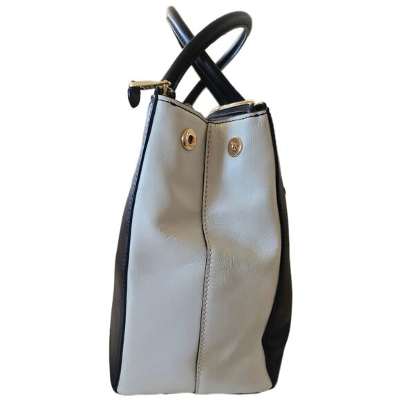 Large Ralph Lauren Lauren Newbury Black Leather Bag Tote Satchel - Picture 2 of 11